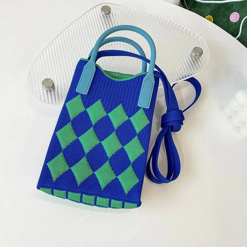 Love Mini Knit Shoulder Crossbody Bag - Bellarte Enchanté Love Mini Knit Shoulder Crossbody Bag